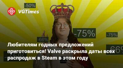 Любителям годных предложений приготовиться! Valve раскрыла даты всех крупных распродаж в Steam в этом году - vgtimes.ru