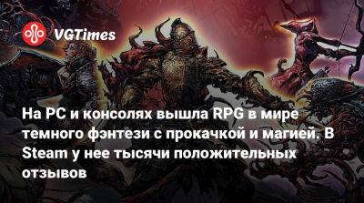 На PC и консолях вышла RPG в мире темного фэнтези с прокачкой и магией. В Steam у нее тысячи положительных отзывов - vgtimes.ru
