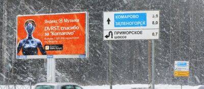 Фото: фейковый билборд «Яндекса» недалеко от поселка Комарово - zoneofgames.ru - Санкт-Петербург