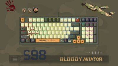 Bloody выпустила игровую клавиатуру S98 Aviator в уникальном оформлении - cubiq.ru - Россия