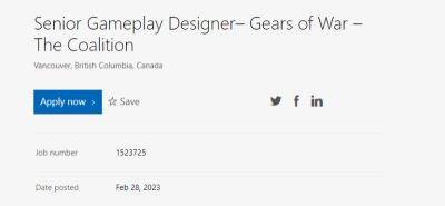 The Coalition шукає дизайнера для роботи над новою Gears of WarФорум PlayStation - ps4.in.ua