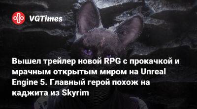 Вышел трейлер новой RPG с прокачкой и мрачным открытым миром на Unreal Engine 5. Главный герой похож на каджита из Skyrim - vgtimes.ru