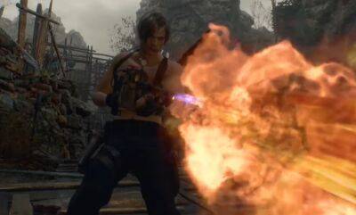 Леон Кеннеди - В ремейке Resident Evil 4 разблокировали огнемёт. Энтузиаст доработал незаконченное оружие - gametech.ru