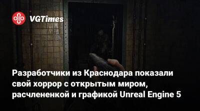 Разработчики из Краснодара показали свой хоррор с открытым миром, расчлененкой и графикой Unreal Engine 5 - vgtimes.ru - Краснодар