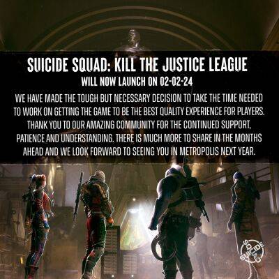 Suicide Squad: Kill the Justice League не выйдет в срок: выход игры перенесли на следующий год - fatalgame.com