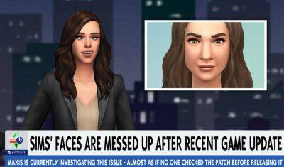 Патч The Sims 4 сломал зубы и лица персонажам - gametech.ru