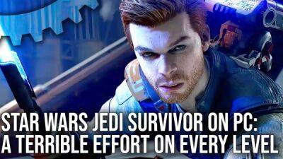 Digital Foundry назвали ПК-версию Star Wars Jedi: Survivor "худшим портом ААА-игры 2023 года на данный момент" - playground.ru - Для