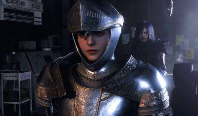 Леон Кеннеди - Эшли в ремейке Resident Evil 4 примерила увесистый доспех. Спустя 18 лет Леону по-прежнему тяжело удержать ношу - gametech.ru