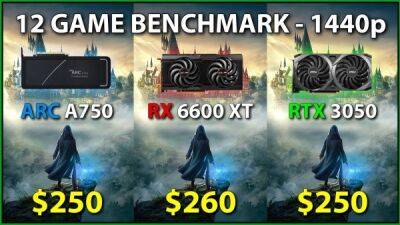 Недорогие видеокарты Intel ARC A750, Radeon RX 6600 XT и GeForce RTX 3050 сравнили в 12 играх в 2K - какая лучше? - playground.ru