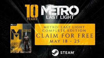 В Steam пройдет раздача полного издания Metro Last Light - playground.ru