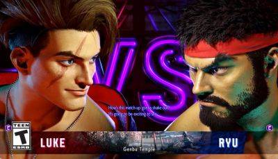 Трейлер игрового процесса Street Fighter 6 с демонстрацией матча Рю и Люка - lvgames.info