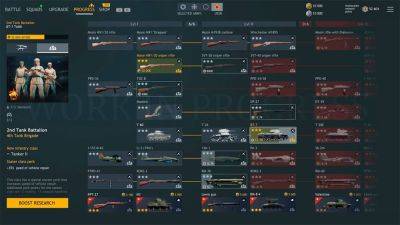 Разработчики Enlisted показали древо уровней оружия и техники - top-mmorpg.ru - Япония