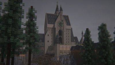 Гарри Поттер - Поклонник Minecraft построил огромный Хогвартс в игре: сказочные фото - games.24tv.ua