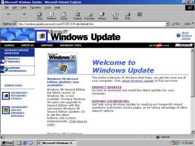 Энтузиасты создали веб-сайт Windows Update Restored, позволяющий обновить старые ПК с Windows 95, Windows 98 и XP - playground.ru
