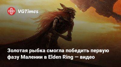 Золотая рыбка смогла победить первую фазу Малении в Elden Ring — видео - vgtimes.ru