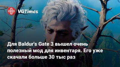Для Baldur's Gate 3 вышел очень полезный мод для инвентаря. Его уже скачали больше 30 тыс раз - vgtimes.ru