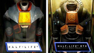 Сравнение Half-Life 2 RTX демонстрирует значительное улучшение освещения и текстур по сравнению с оригинальной версией - playground.ru