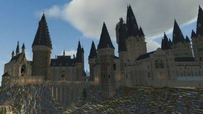 Гарри Поттер - Почти как в Hogwarts Legacy – игрок Minecraft показал Хогвартс, который он строит уже 7 лет - games.24tv.ua