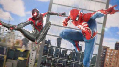 Майлз Моралес - Питер Паркер - Insomniac Games представила шикарные постеры Marvel's Spider-Man 2 - playground.ru