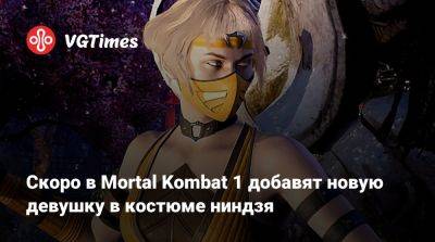 Скоро в Mortal Kombat 1 добавят новую девушку в костюме ниндзя - vgtimes.ru
