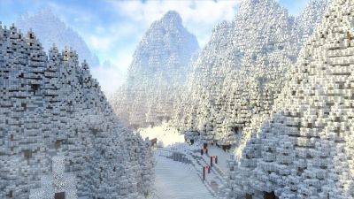 Игрок Minecraft поделился зимним пейзажем, от которого перехватывает дыхание - games.24tv.ua