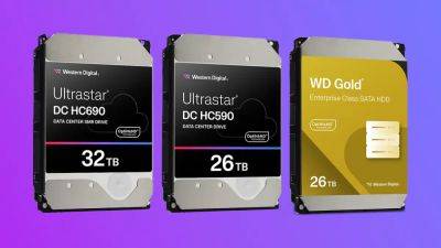 Western Digital выпускает новые жёсткие диски объёмом 26 ТБ и 32 ТБ - playground.ru