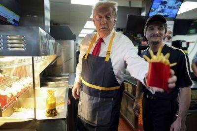 Дональд Трамп - Трамп на полчаса устроился поваром в McDonald's - games.24tv.ua - Сша - Украина - штат Пенсильвания