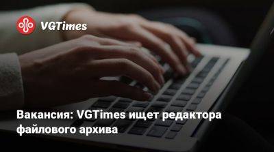 Вакансия: VGTimes ищет редактора файлового архива - vgtimes.ru