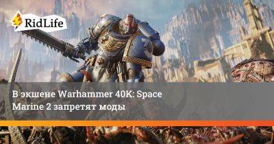 Дмитрий Григоренко - В экшене Warhammer 40K: Space Marine 2 запретят моды - ridus.ru