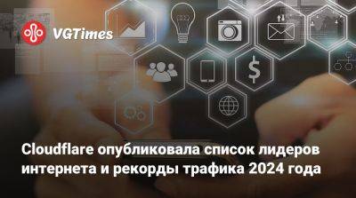 Cloudflare опубликовала список лидеров интернета и рекорды трафика 2024 года - vgtimes.ru - Россия