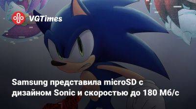 Samsung представила microSD с дизайном Sonic и скоростью до 180 Мб/с - vgtimes.ru