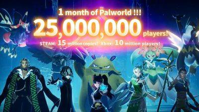 Palworld продолжает достигать новых высот по количеству игроков - lvgames.info