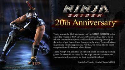 Серии Ninja Gaiden от Team Ninja исполнилось 20 лет - playground.ru