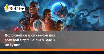 Свен Винк - Дополнений и сиквелов для ролевой игры Baldur's Gate 3 не будет - ridus.ru