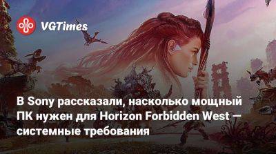 В Sony рассказали, насколько мощный ПК нужен для Horizon Forbidden West — системные требования - vgtimes.ru