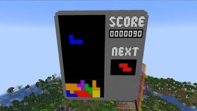 В Minecraft построили полностью функциональный Tetris – удивительное видео - games.24tv.ua - Германия