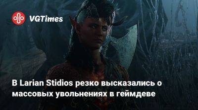 Larian Studios - В Larian Stidios резко высказались о массовых увольнениях в геймдеве - vgtimes.ru