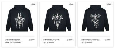 В магазине Gear Blizzard в продаже появились классовые толстовки и футболки по Diablo IV - noob-club.ru