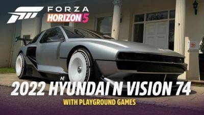 Концепт-кар Hyundai N Vision 74 показан в новом видео Forza Horizon 5 - playground.ru