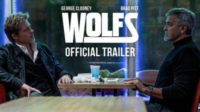 Брэд Питт - Джон Уоттс - Джордж Клуни - Брэд Питт и Джордж Клуни попадают в неприятную ситуацию в трейлере комедийного боевика "Волки" - playground.ru