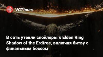 В сеть утекли спойлеры к Elden Ring Shadow of the Erdtree, включая битву с финальным боссом - vgtimes.ru