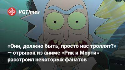 «Они, должно быть, просто нас троллят?» — отрывок из аниме «Рик и Морти» расстроил некоторых фанатов - vgtimes.ru