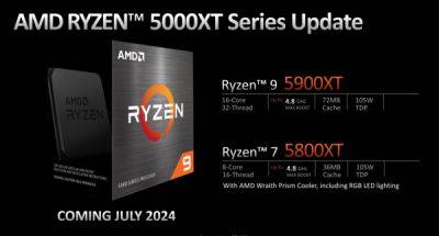Новые процессоры AMD Ryzen 9 5900XT и Ryzen 7 5800XT AM4 запланированы на 31 июля - playground.ru