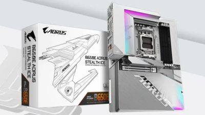 Gigabyte B650E AORUS STEALTH ICE - материнская плата с обратными разъемами для AMD Ryzen - playground.ru