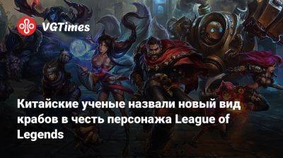 Китайские ученые назвали новый вид крабов в честь персонажа League of Legends - vgtimes.ru