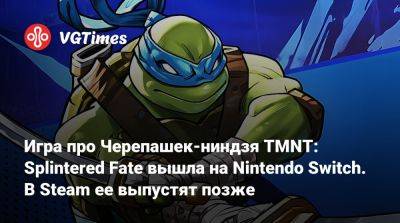Игра про Черепашек-ниндзя TMNT: Splintered Fate вышла на Nintendo Switch. В Steam ее выпустят позже - vgtimes.ru