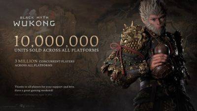 Официально: продажи Black Myth: Wukong превысили 10 млн копий - playground.ru