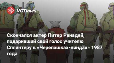 Скончался актер Питер Ренадей, подаривший свой голос учителю Сплинтеру в «Черепашках-ниндзя» 1987 года - vgtimes.ru - штат Калифорния