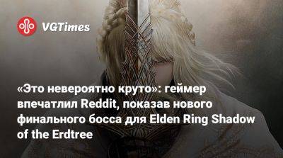 «Это невероятно круто»: геймер впечатлил Reddit, показав нового финального босса для Elden Ring Shadow of the Erdtree - vgtimes.ru