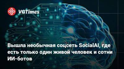 Томас Уоррен (Tom Warren) - Вышла необычная соцсеть SocialAI, где есть только один живой человек и сотни ИИ-ботов - vgtimes.ru - Россия